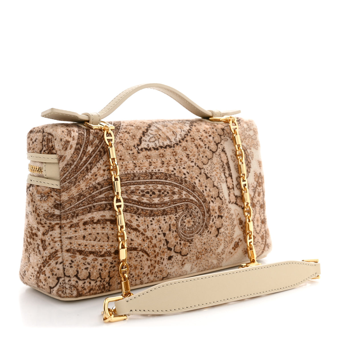 Cashmere Horse Extra Pocket Pouch L19 Beige Multicolor