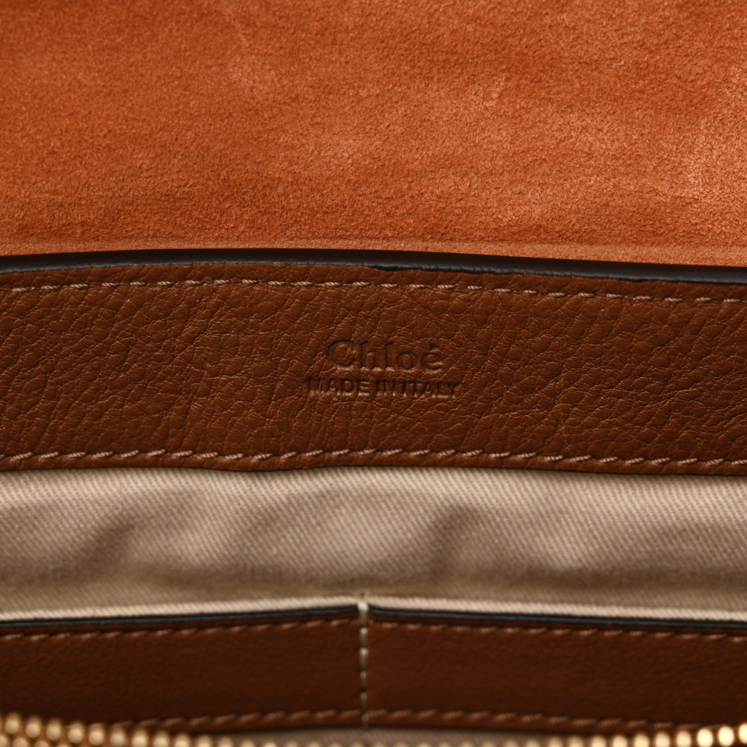 Chloe Calfskin Medium Faye Day Shoulder Bag Tan 6 of 12