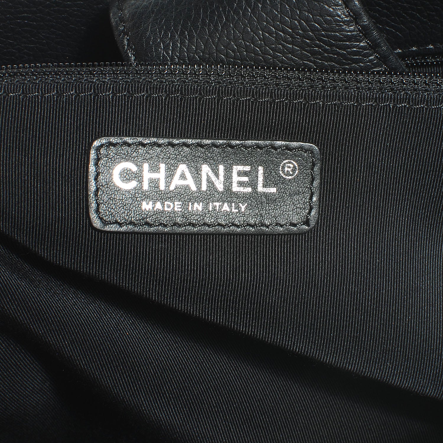 Chanel Calfskin Cerf Executive Shopper Tote Black 6 of 7