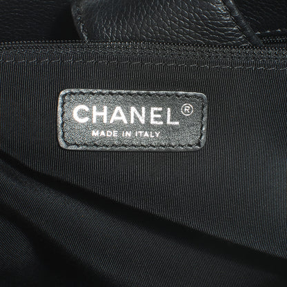 Chanel Calfskin Cerf Executive Shopper Tote Black 6 of 7