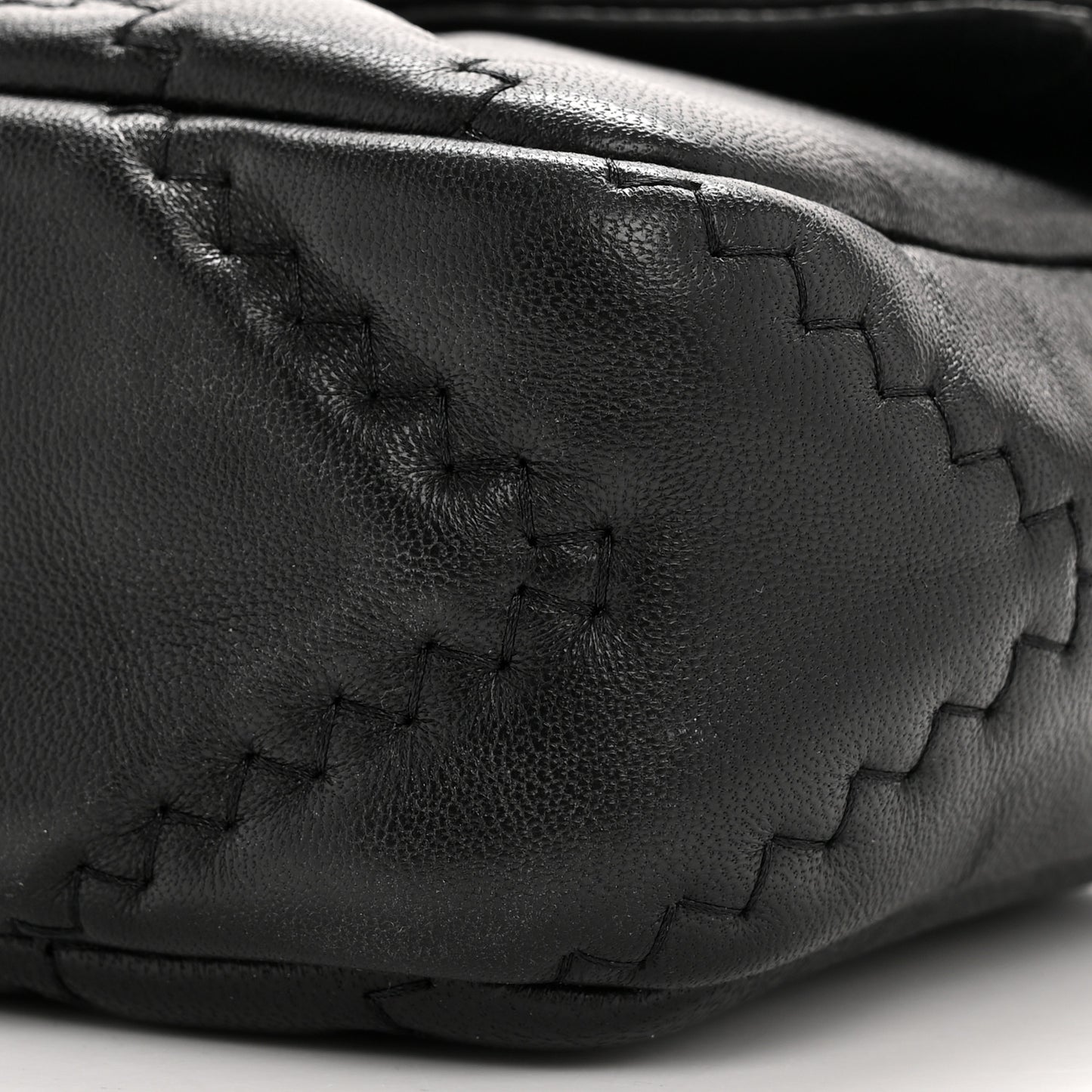 Calfskin Quilted J Marc Shoulder Bag Black