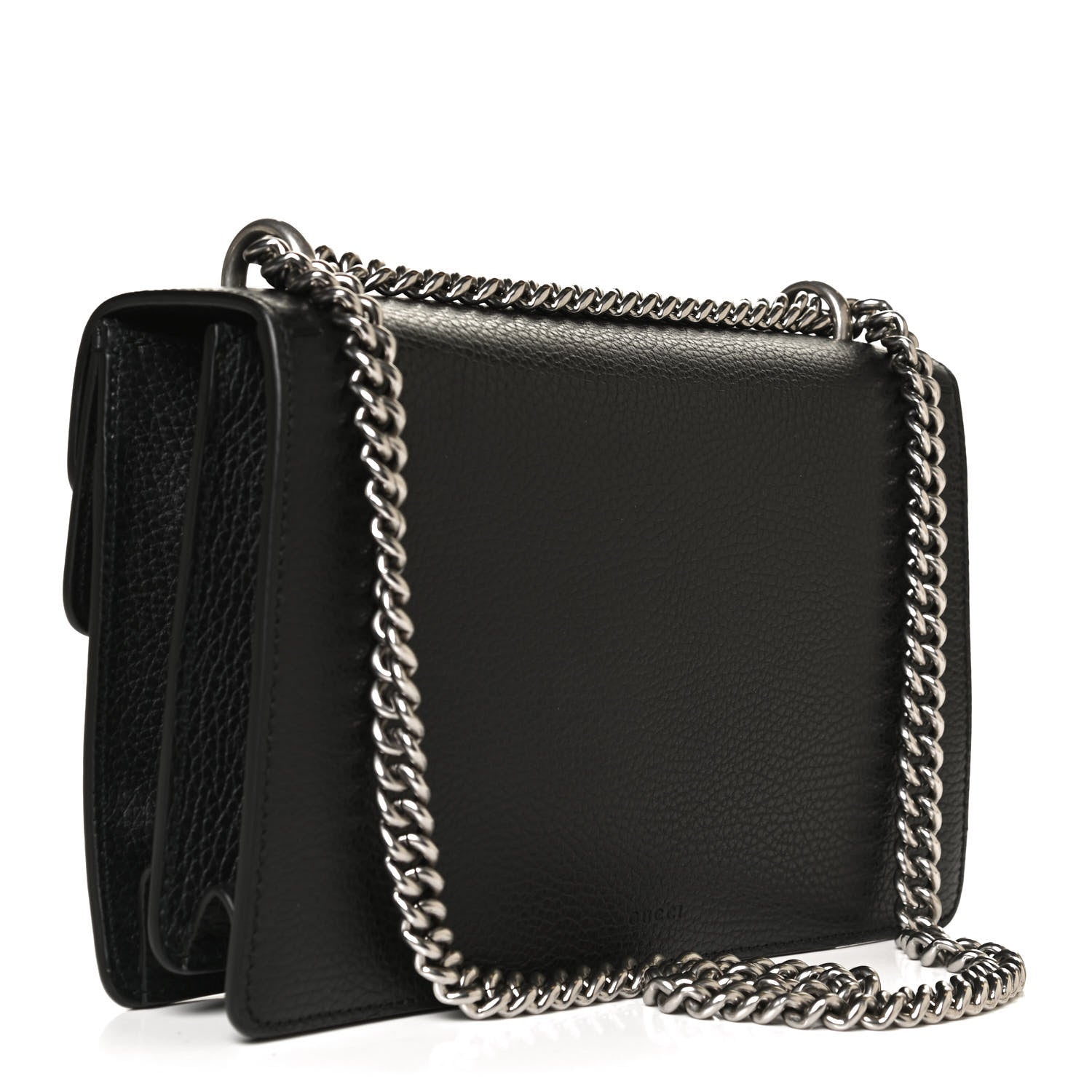Gucci Pebbled Calfskin Small Dionysus Shoulder Bag Black 3 of 12