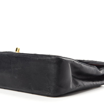Chanel Lambskin Quilted Medium Double Flap Black 7 of 17