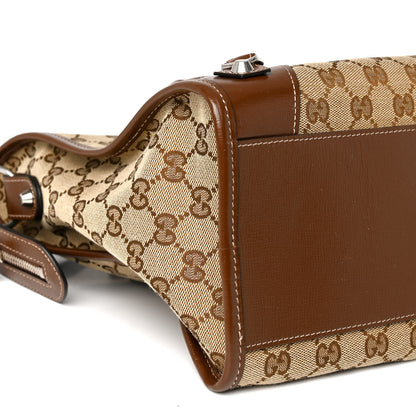 Balenciaga X GUCCI GG Monogram Azalea Calfskin Neo Classic Silver Hardware Medium City Beige Ebony Brown Sugar 8 of 9