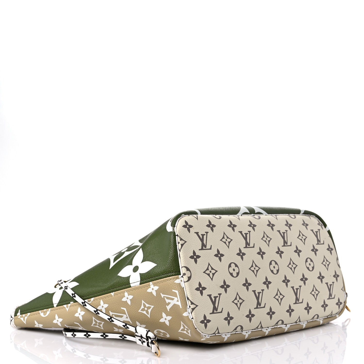 Louis Vuitton Monogram Giant Neverfull MM Kaki 5 of 17