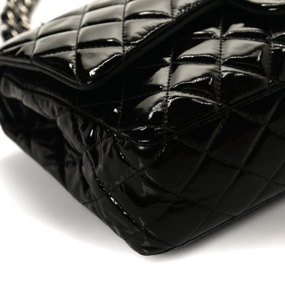 Chanel Patent Quilted Medium Double Flap Black 13 of 13