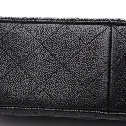 Chanel Caviar Quilted Jumbo Single Flap Black 10 of 15