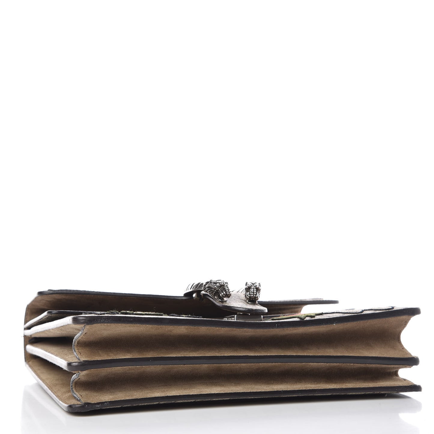 GG Supreme Monogram Embroidered Medium Dionysus Shoulder Bag Taupe