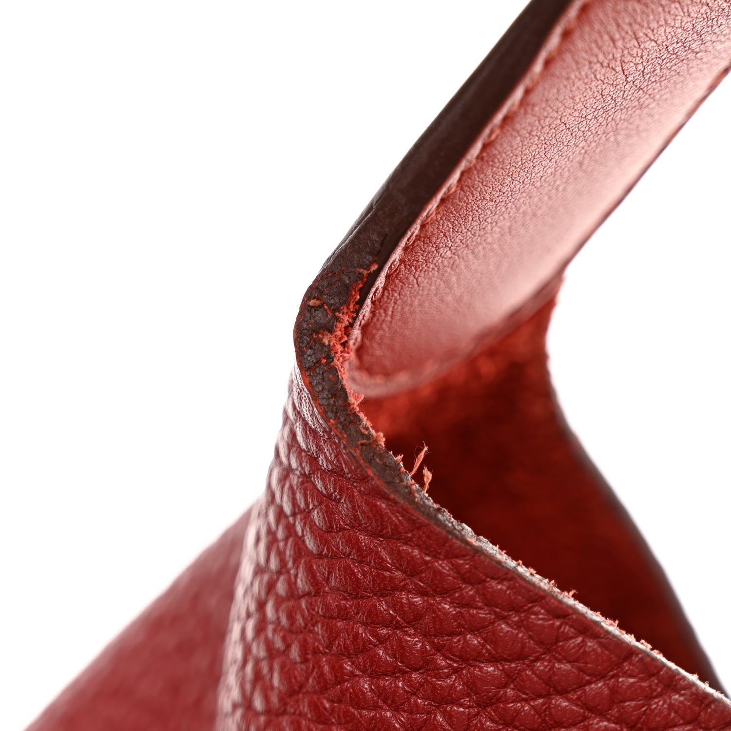 Hermes Taurillon Clemence Swift Picotin Lock 26 GM Rouge H Brique 12 of 12