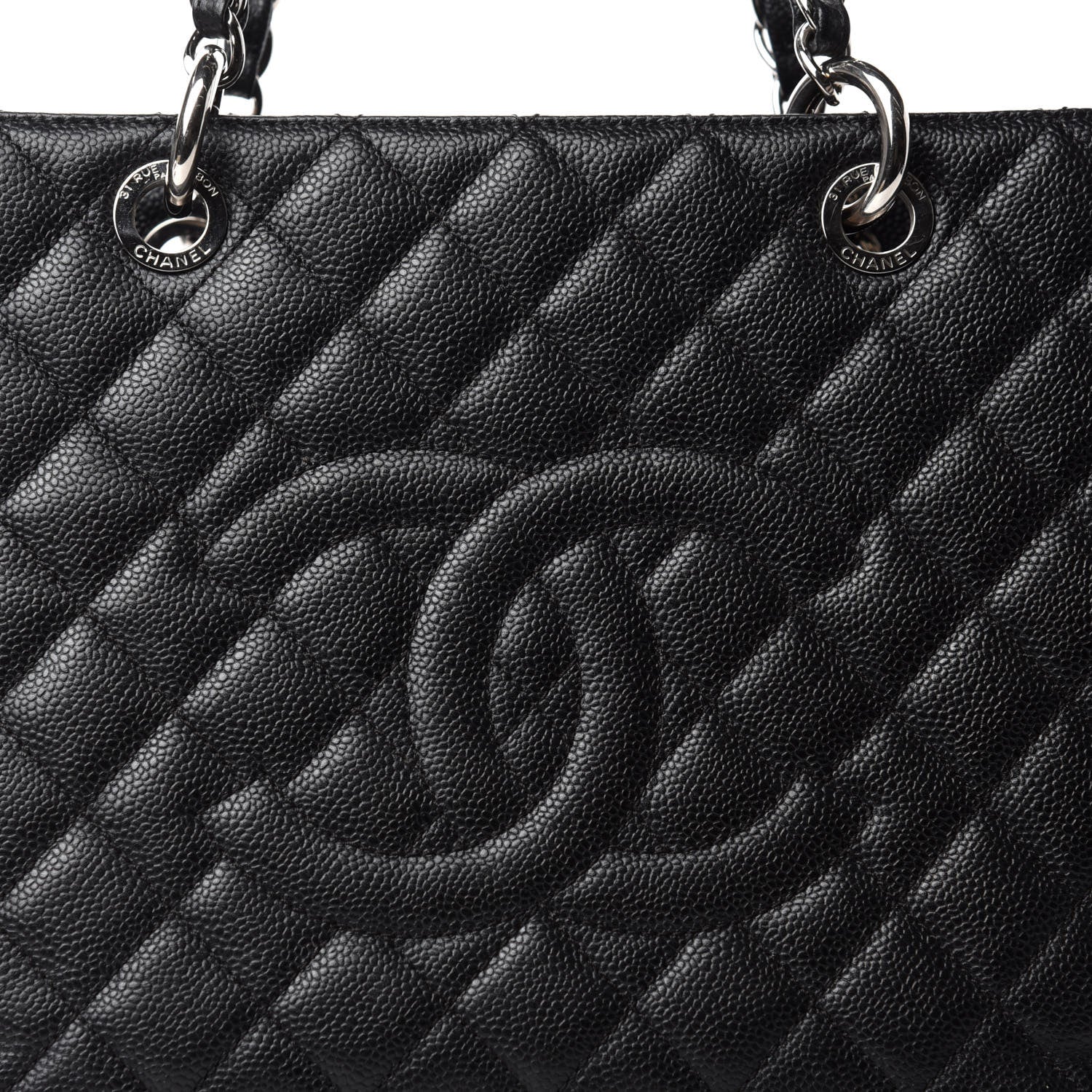 Chanel Caviar Quilted Grand Shopping Tote GST Black 12 of 12