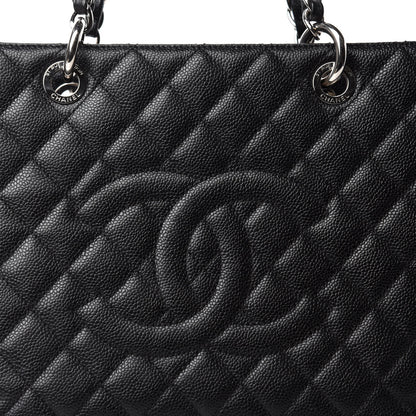 Chanel Caviar Quilted Grand Shopping Tote GST Black 12 of 12