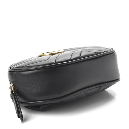Gucci Calfskin Matelasse GG Marmont Belt Bag 95 38 Black 4 of 11