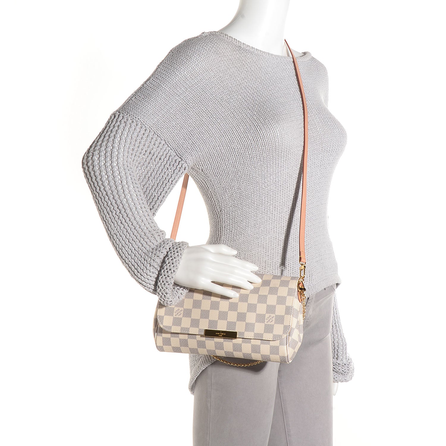 Louis Vuitton Damier Azur Favorite MM 2 of 8