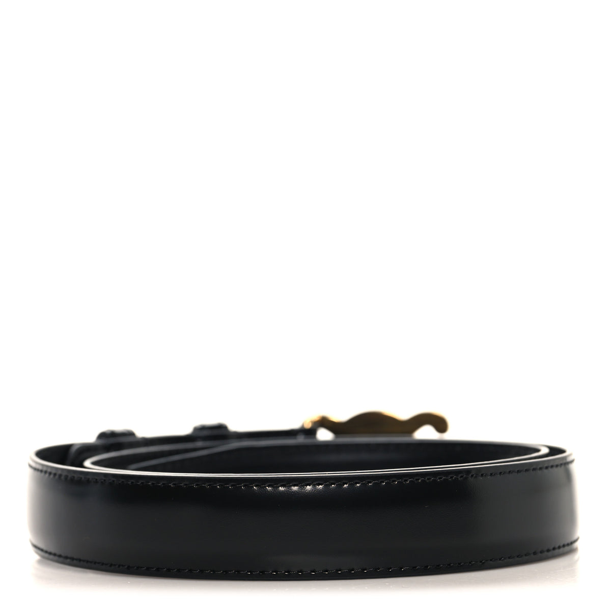 Box Calfskin Medium 25mm Triomphe Belt Black 75 30 Black