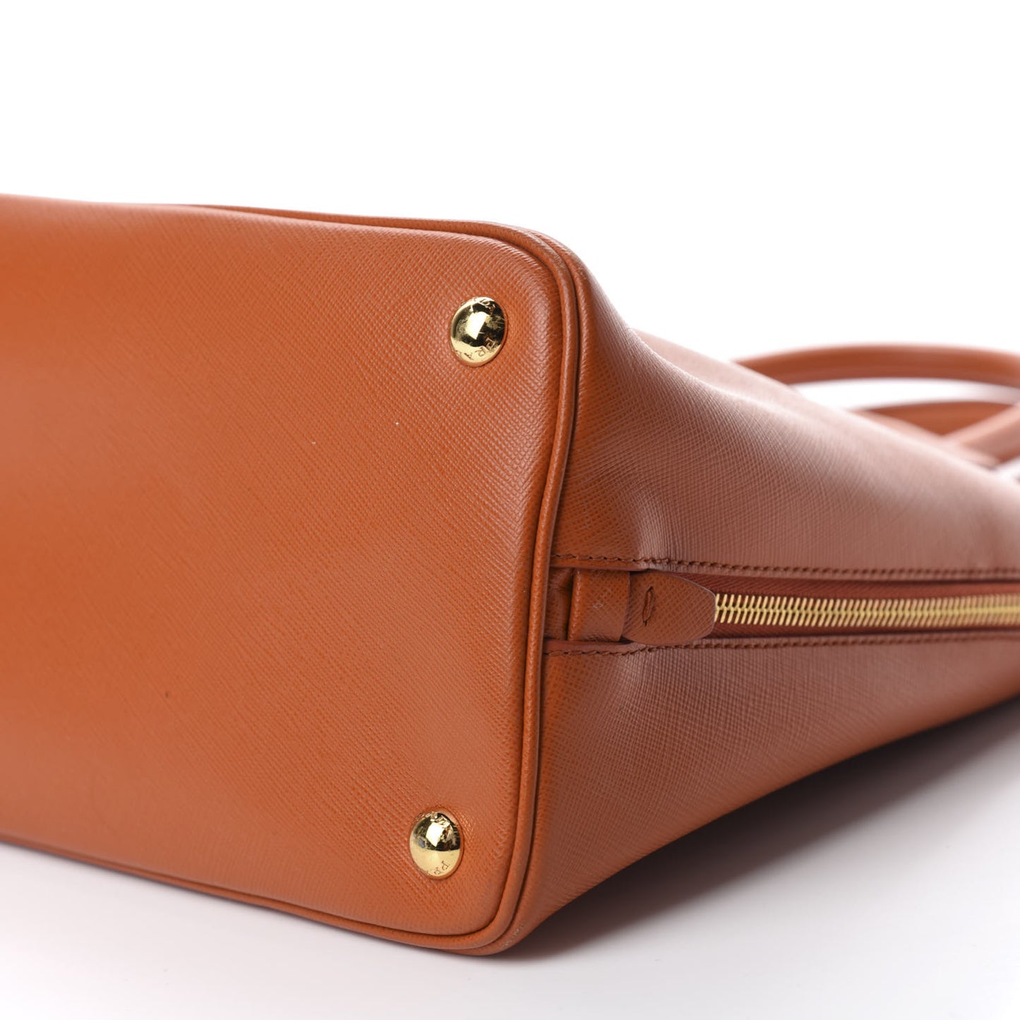 Saffiano Lux Large Promenade Tote Papaya