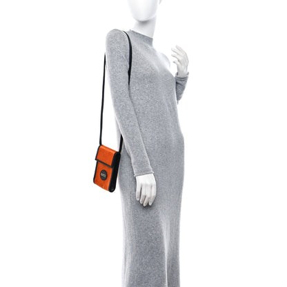Gucci Econyl Nylon Monogram Off The Grid Crossbody Bag Carrot Orange Black 2 of 7