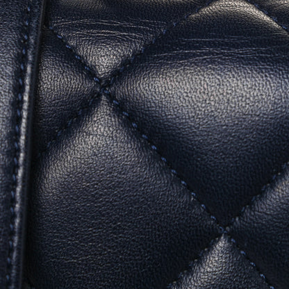 Chanel Lambskin Quilted Small Trendy CC Flap Dual Handle Bag Navy 17 of 17
