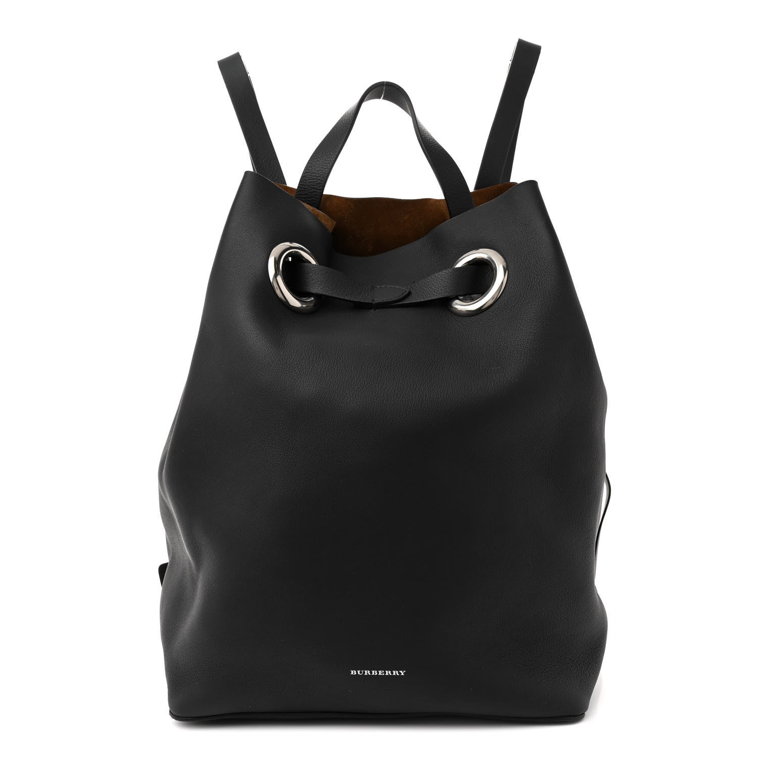 Burberry Calfskin Grommet Detail Backpack Black 1 of 10