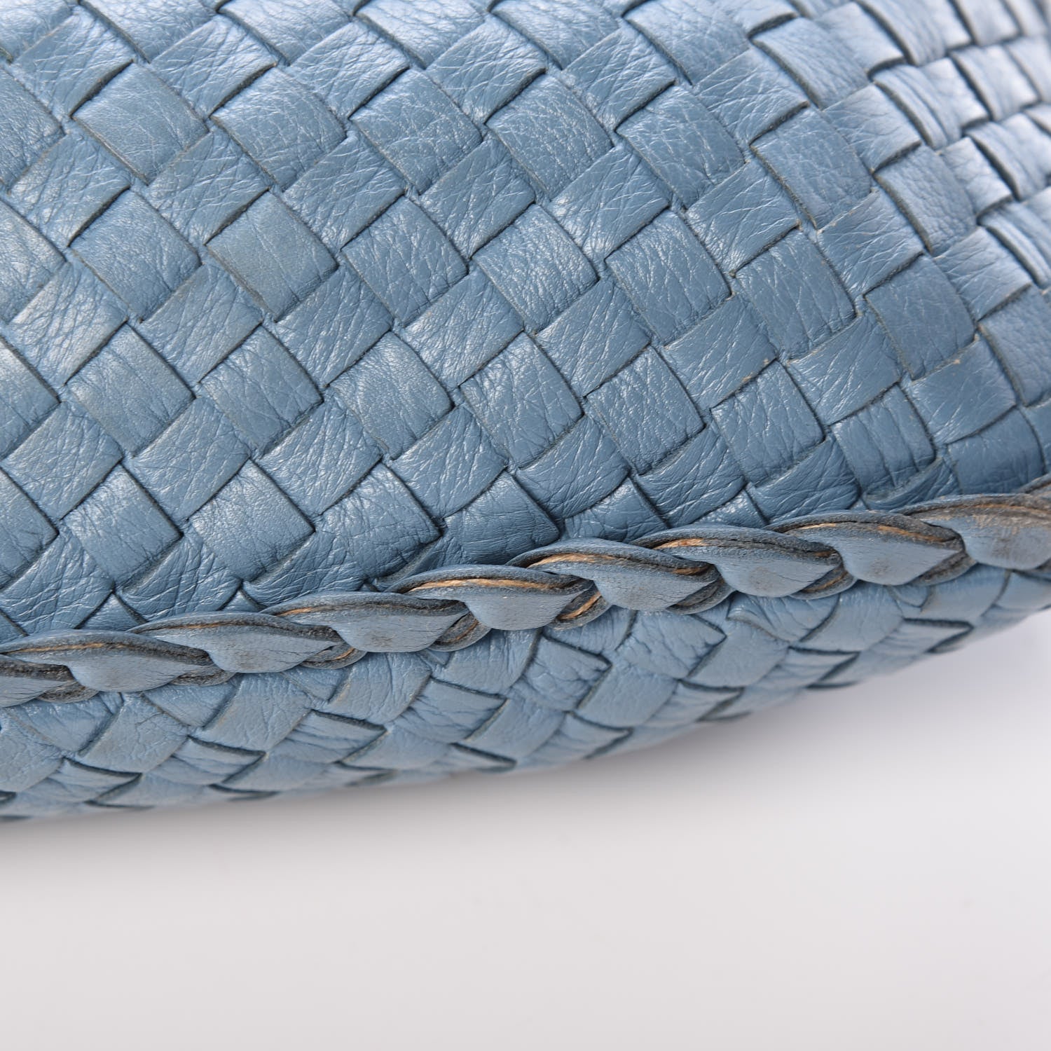 Bottega Veneta Nappa Intrecciato Grommet Large Veneta Hobo Blue 18 of 20