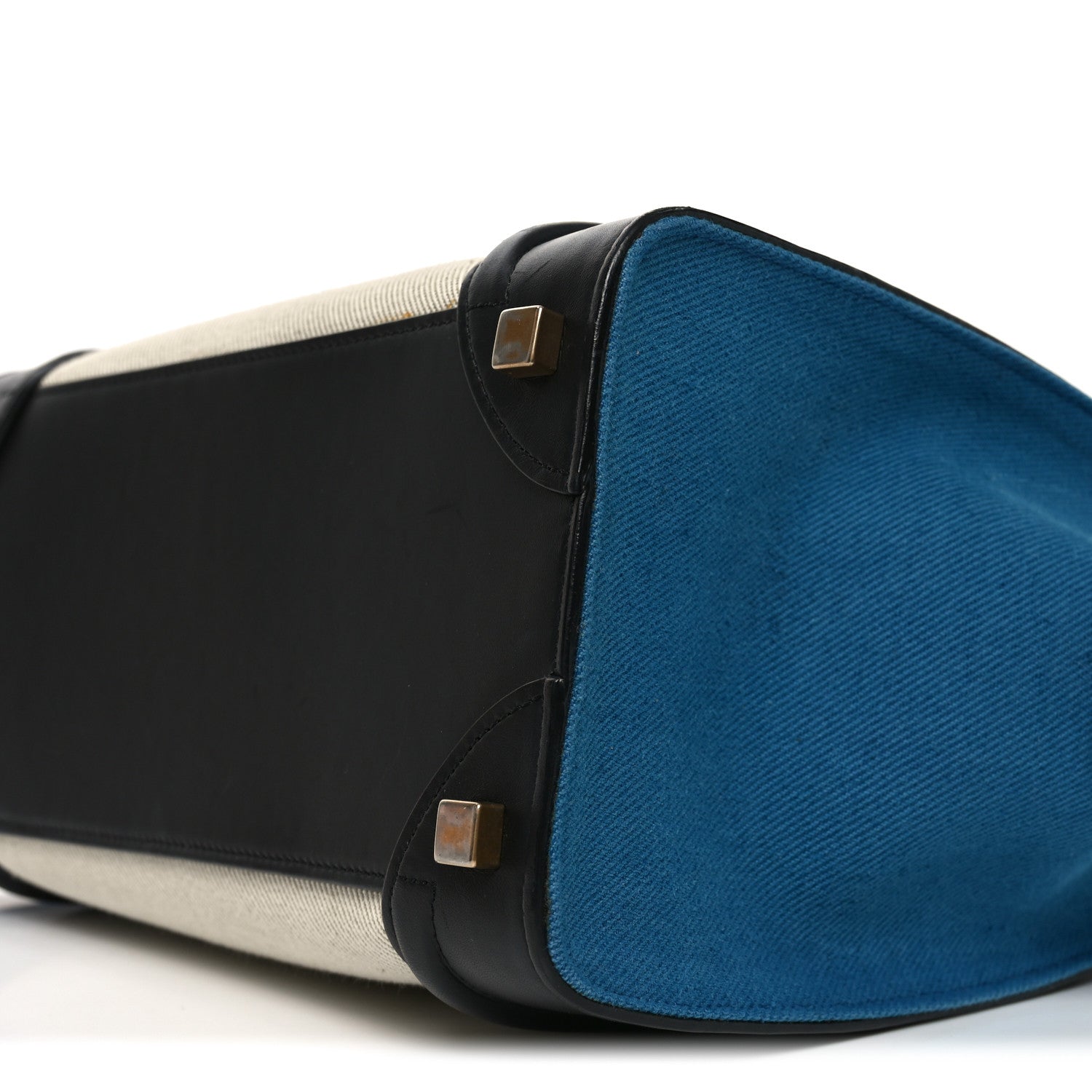 Celine Canvas Smooth Calfskin Micro Tri-Color Luggage Royal 9 of 9