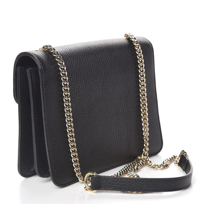 Gucci Dollar Calfskin Small Interlocking G Shoulder Bag Black 3 of 12