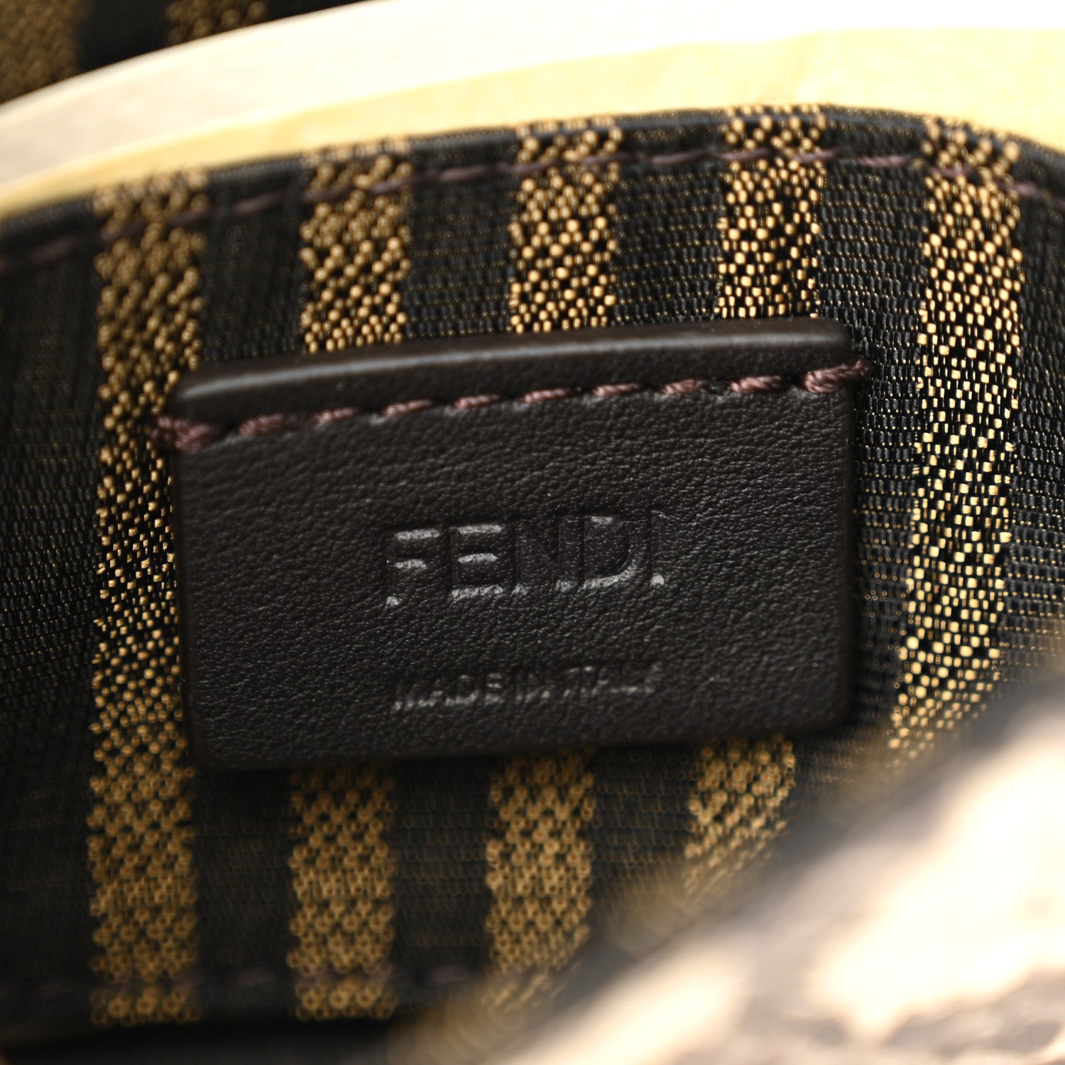 Fendi Snakeskin Nano Maxi Buckle Baguette Charm Daisy Roccia 6 of 10