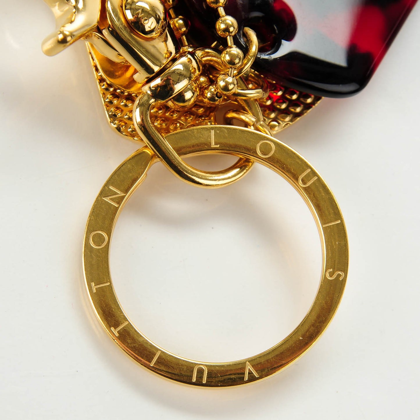 Monogramouflage Bag Charm Red