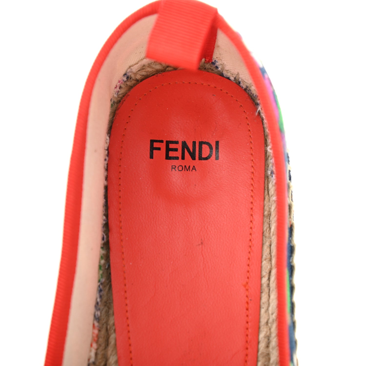 Fendi Canvas Fendi Roma Printed Espadrille 38 Multicolor 6 of 7