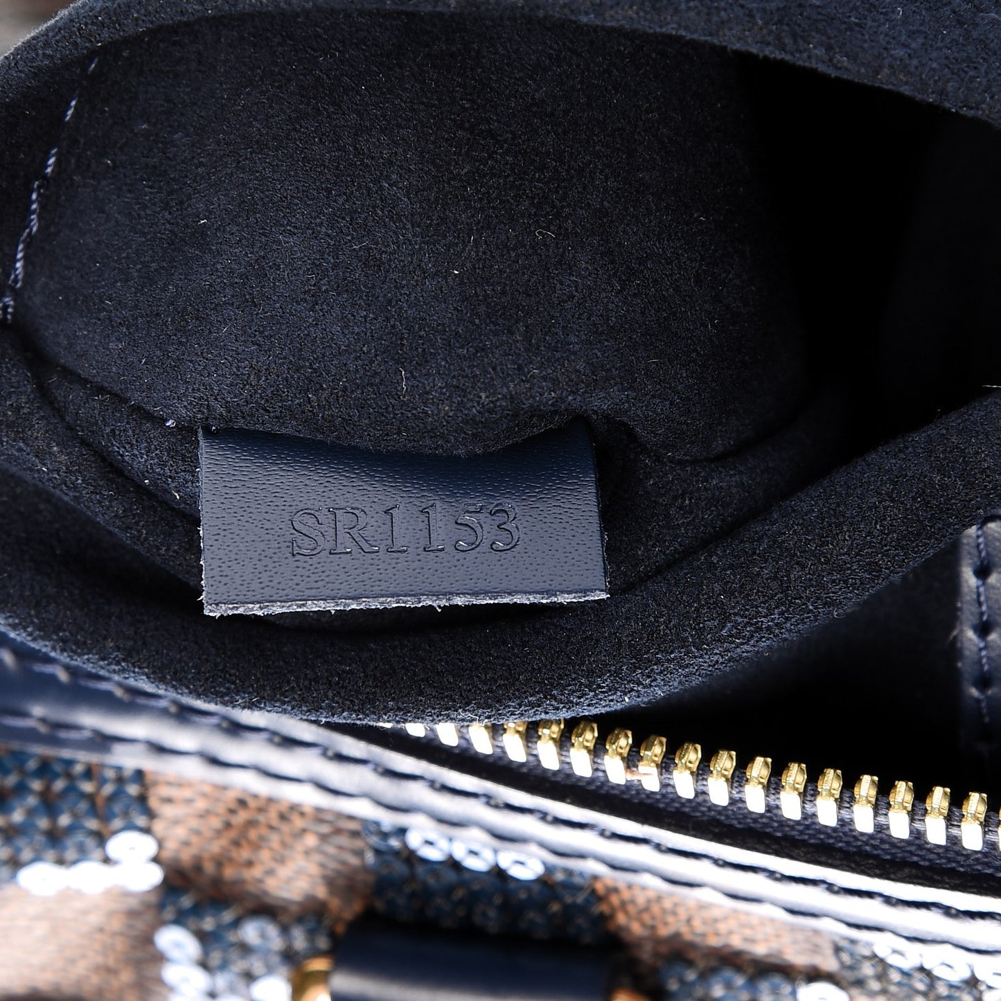 Damier Paillettes Speedy 30 Blue