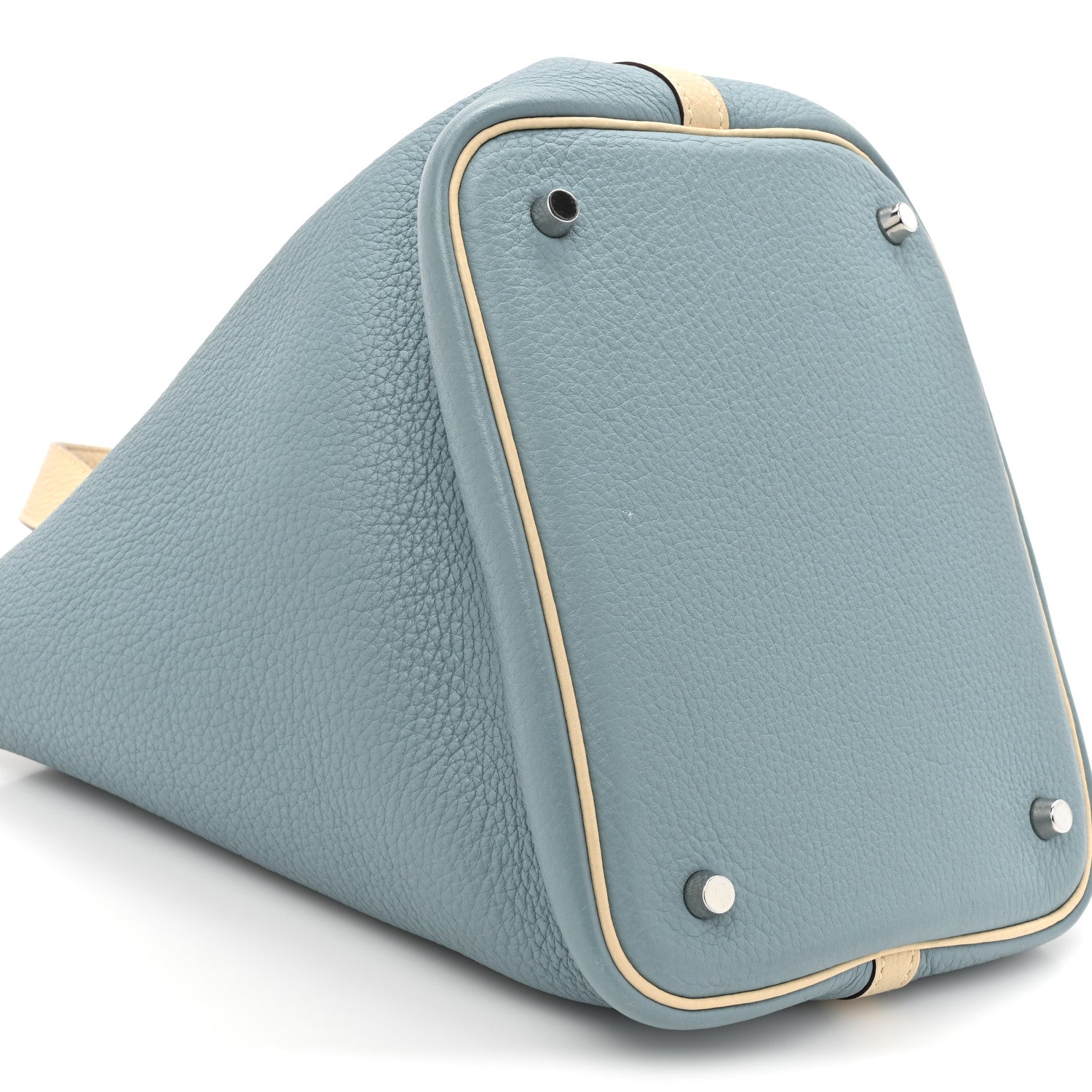 Hermes Taurillon Clemence Picotin 22 MM Ciel Parchemin 10 of 12