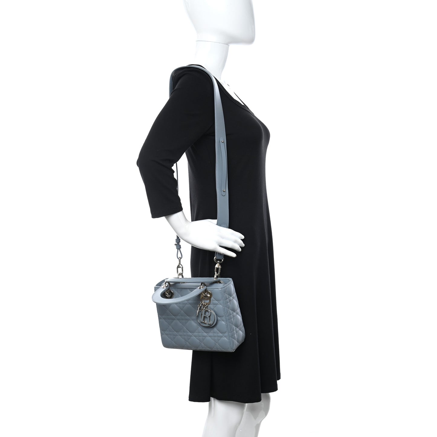 Lambskin Cannage Small My Lady Dior Blue