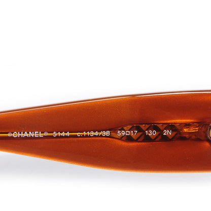 Chanel Tortoise Shell CC Sunglasses 5144 3 of 5