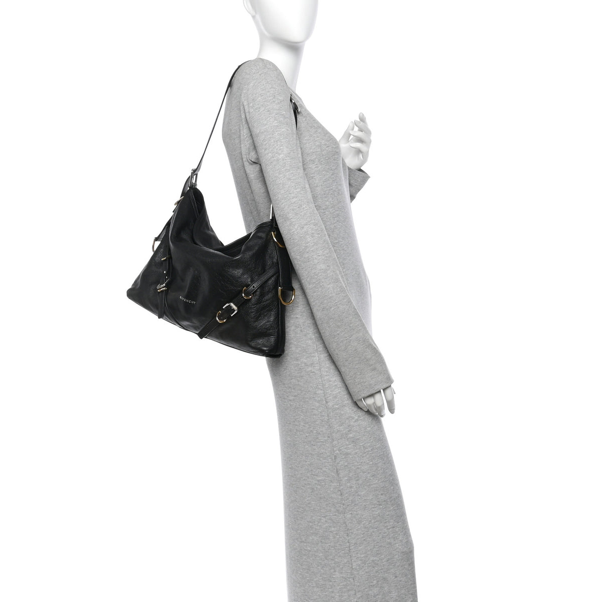 Givenchy Calfskin Medium Voyou Bag Black 2 of 10