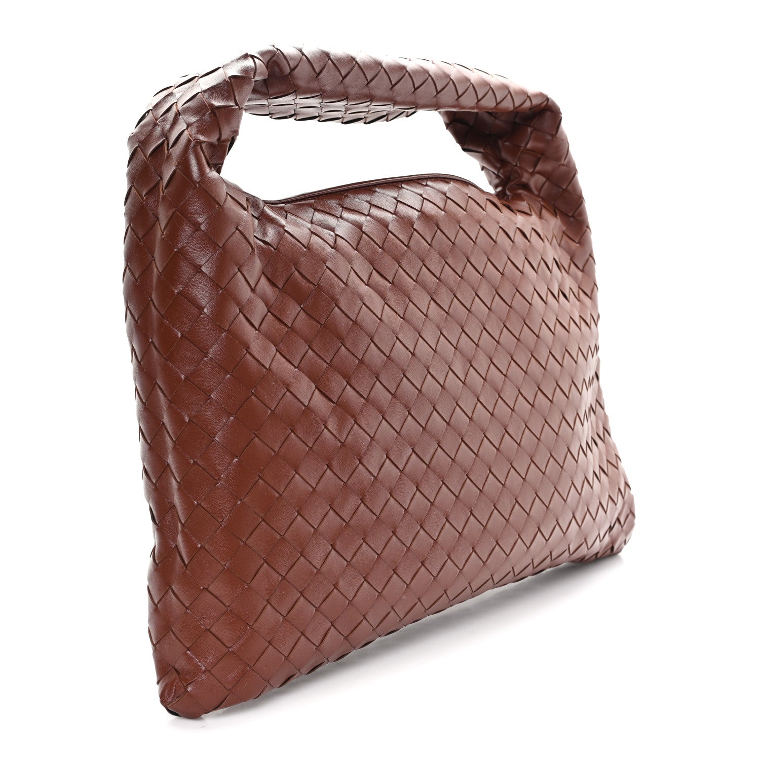 Bottega Veneta Calfskin Intrecciato Small Hop Sapele 1817348