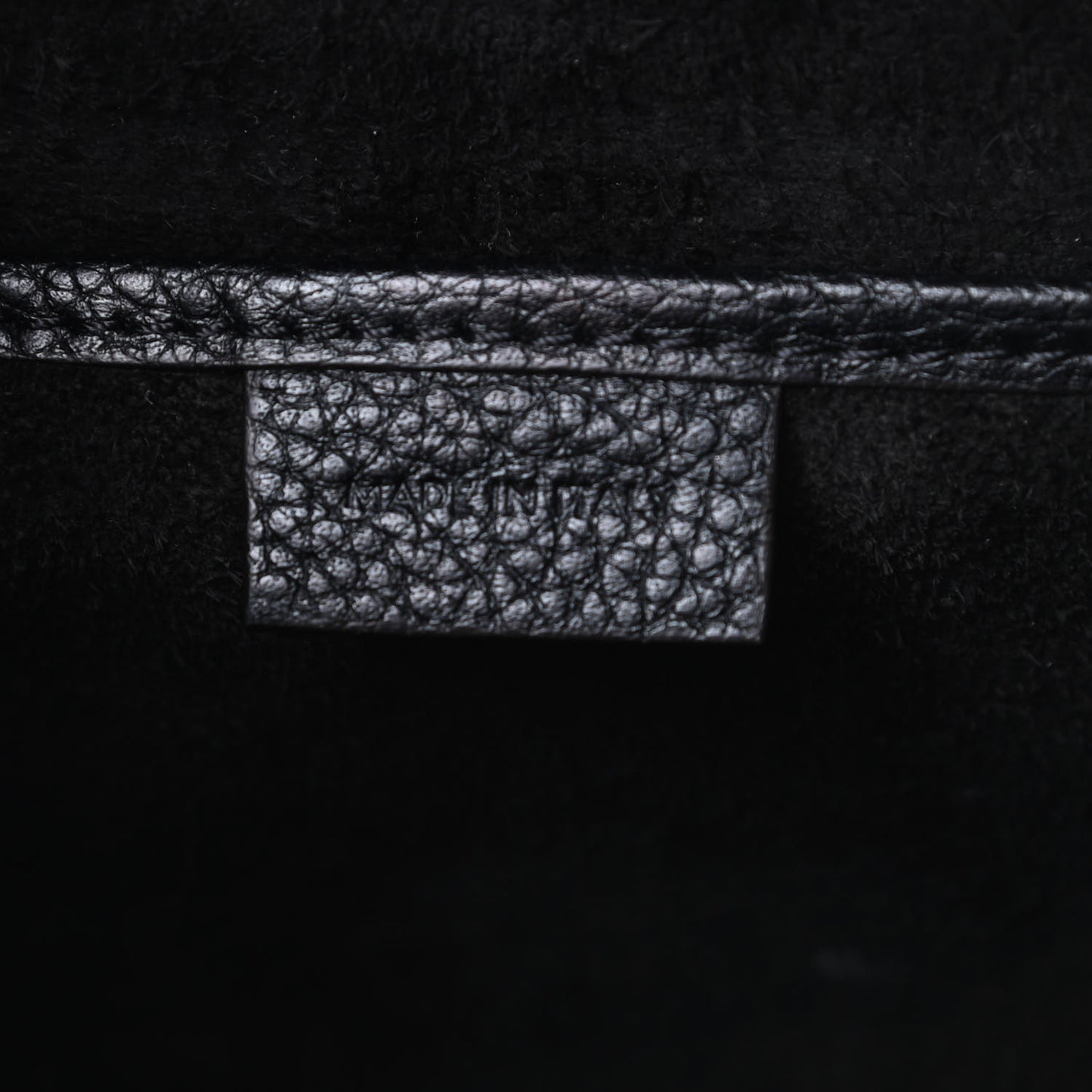 Drummed Calfskin Nano Luggage Black