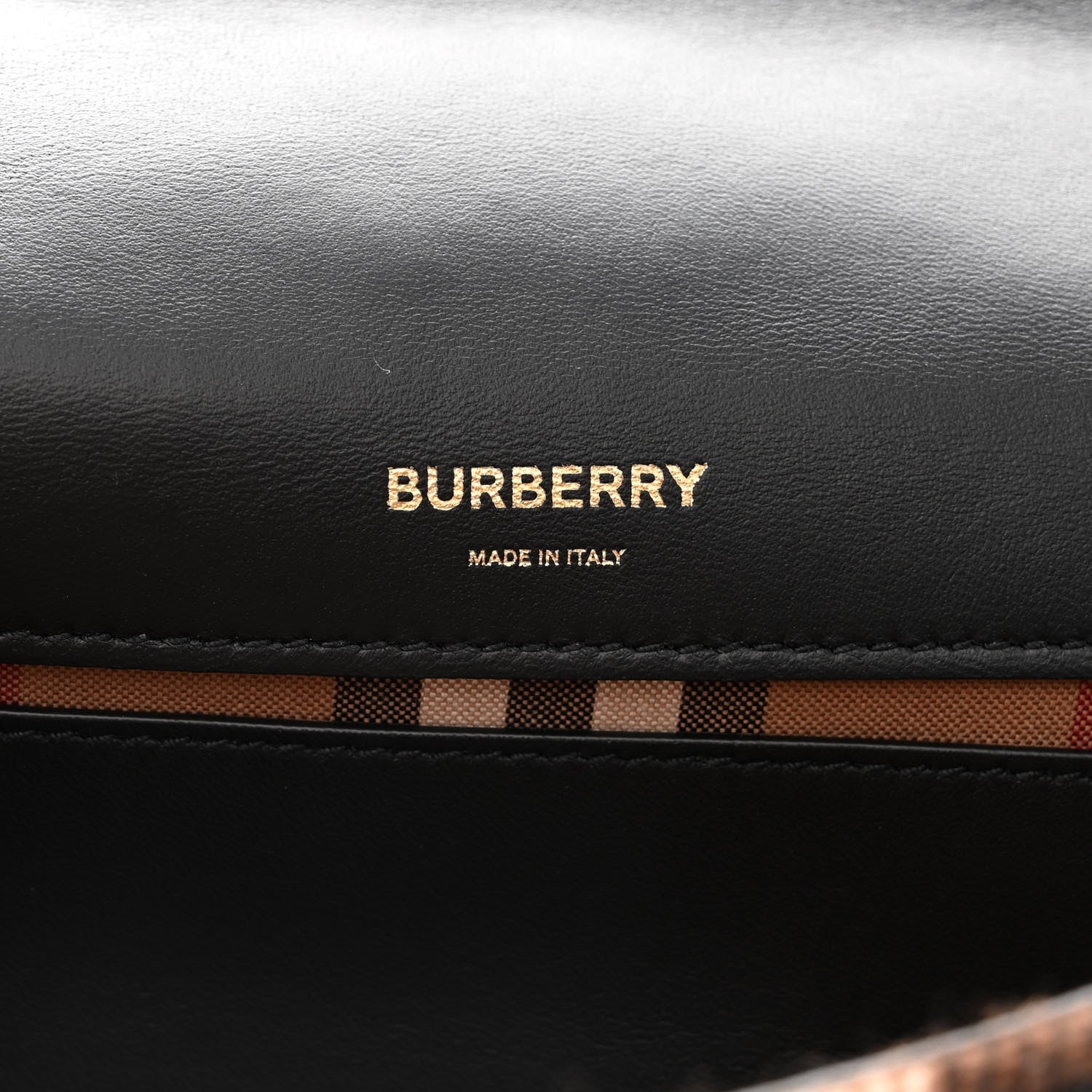 Burberry Check Cashmere Small Lola Bag Black 5 of 10
