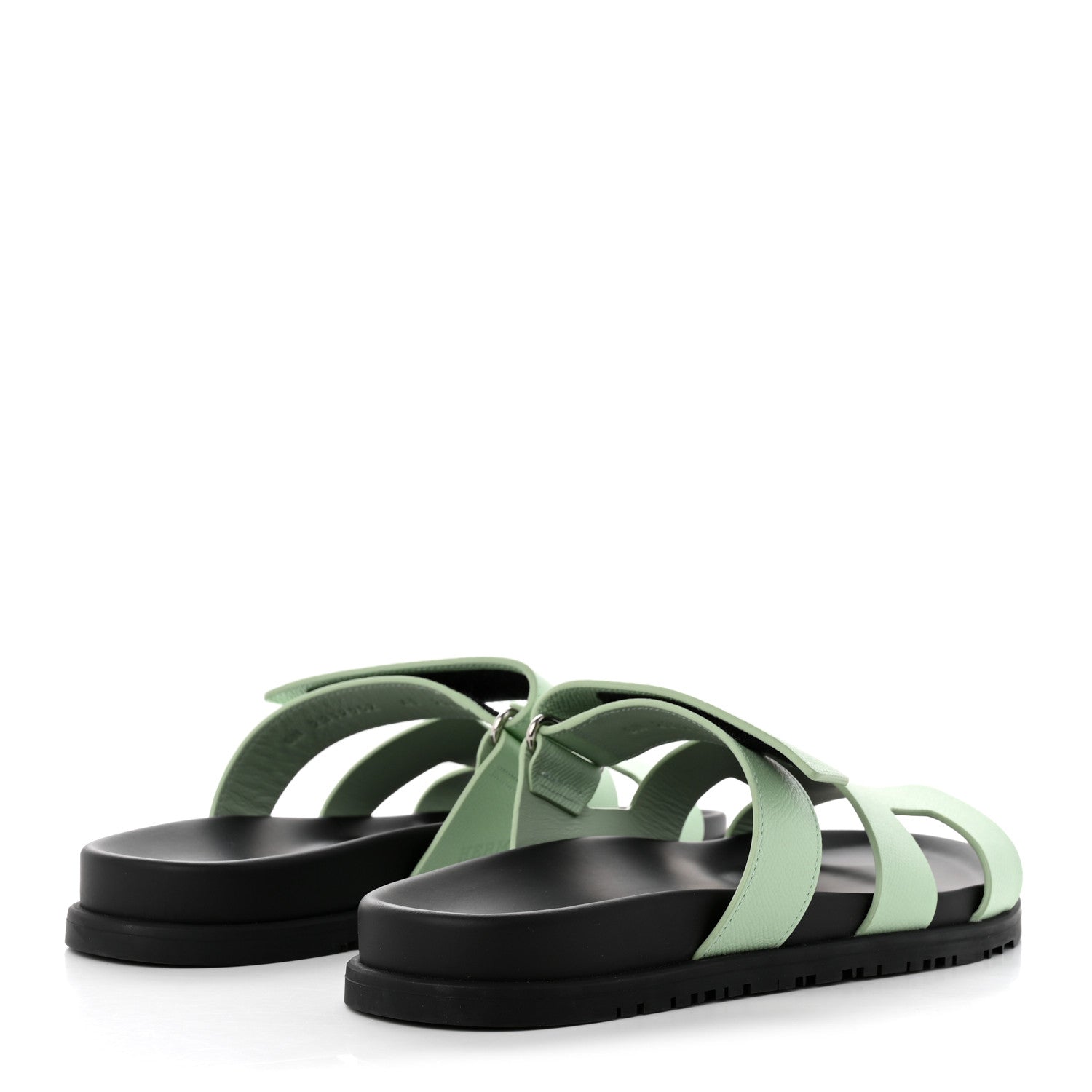 Hermes Epsom Womens Chypre Sandals 41 Vert Jade 4 of 12