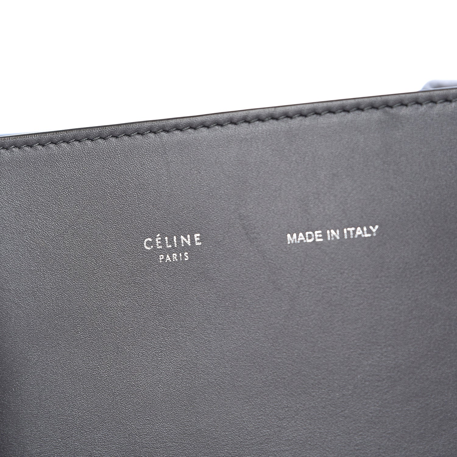 Celine Smooth Calfskin Small Tassel Cabas Phantom Gray Blue 7 of 18