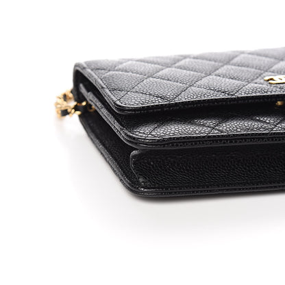 Chanel Caviar Quilted Wallet On Chain WOC Black 9 of 11