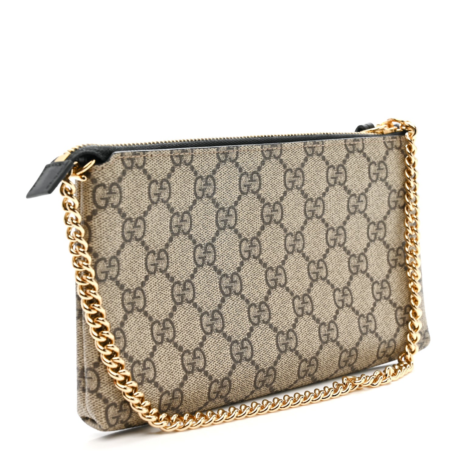 Gucci GG Supreme Monogram Wrist Wallet Black 3 of 10