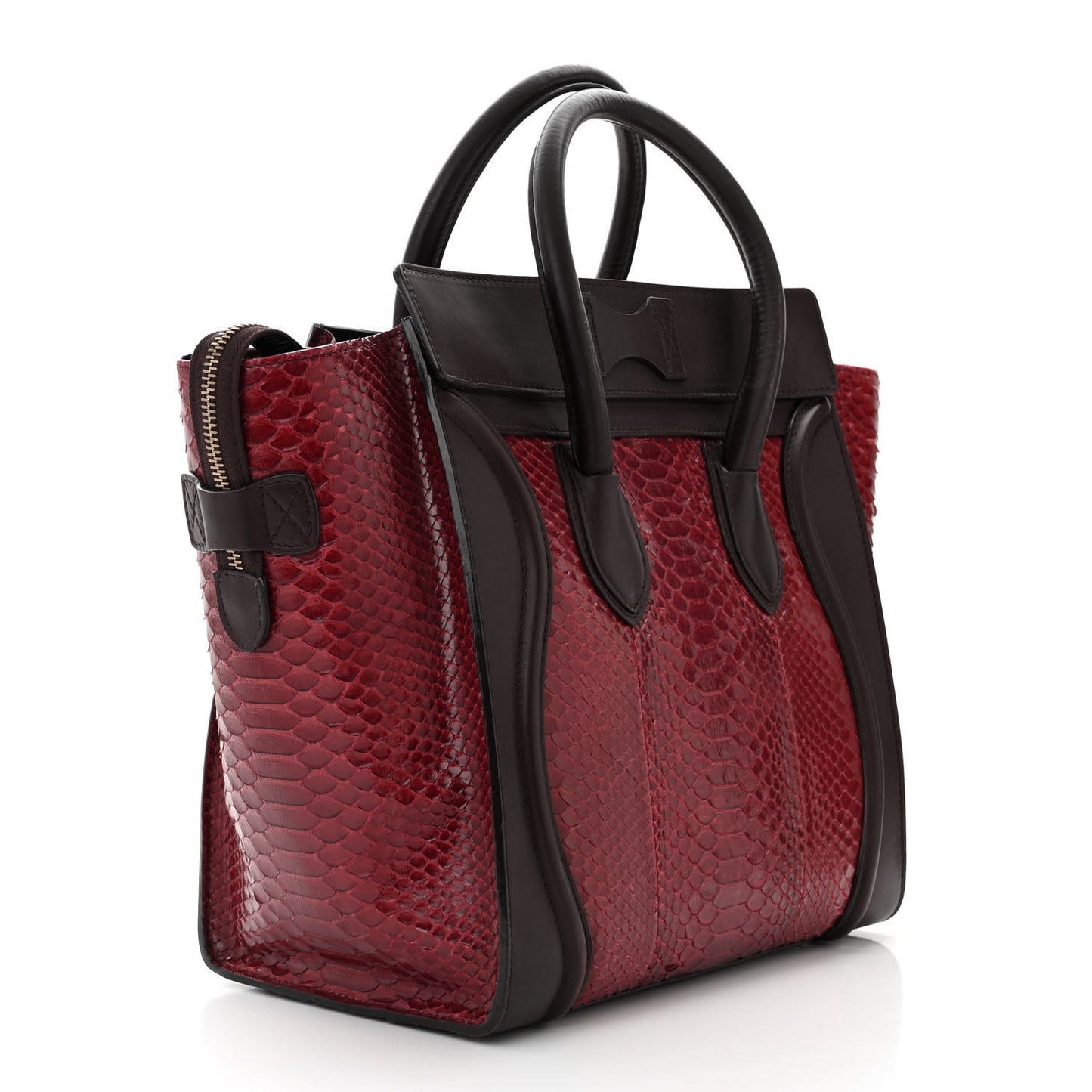 Snakeskin Mini Luggage Red