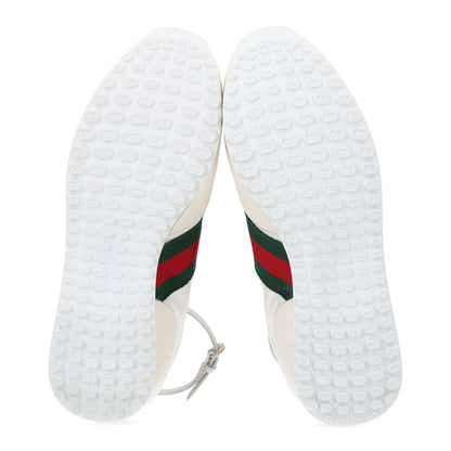 Gucci GG Suede Monogram Web Re-Motion Sneakers 36.5 White 7 of 11
