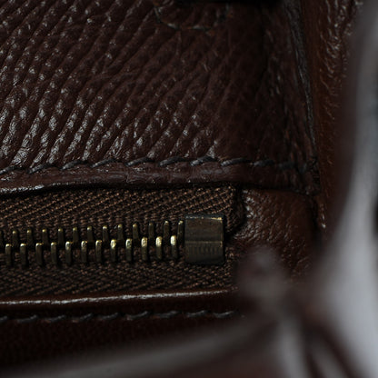 Hermes Courchevel Kelly Retourne 28 Chocolate 13 of 32