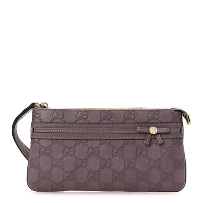Gucci Guccissima Mayfair Wristlet Mauve 1 of 11