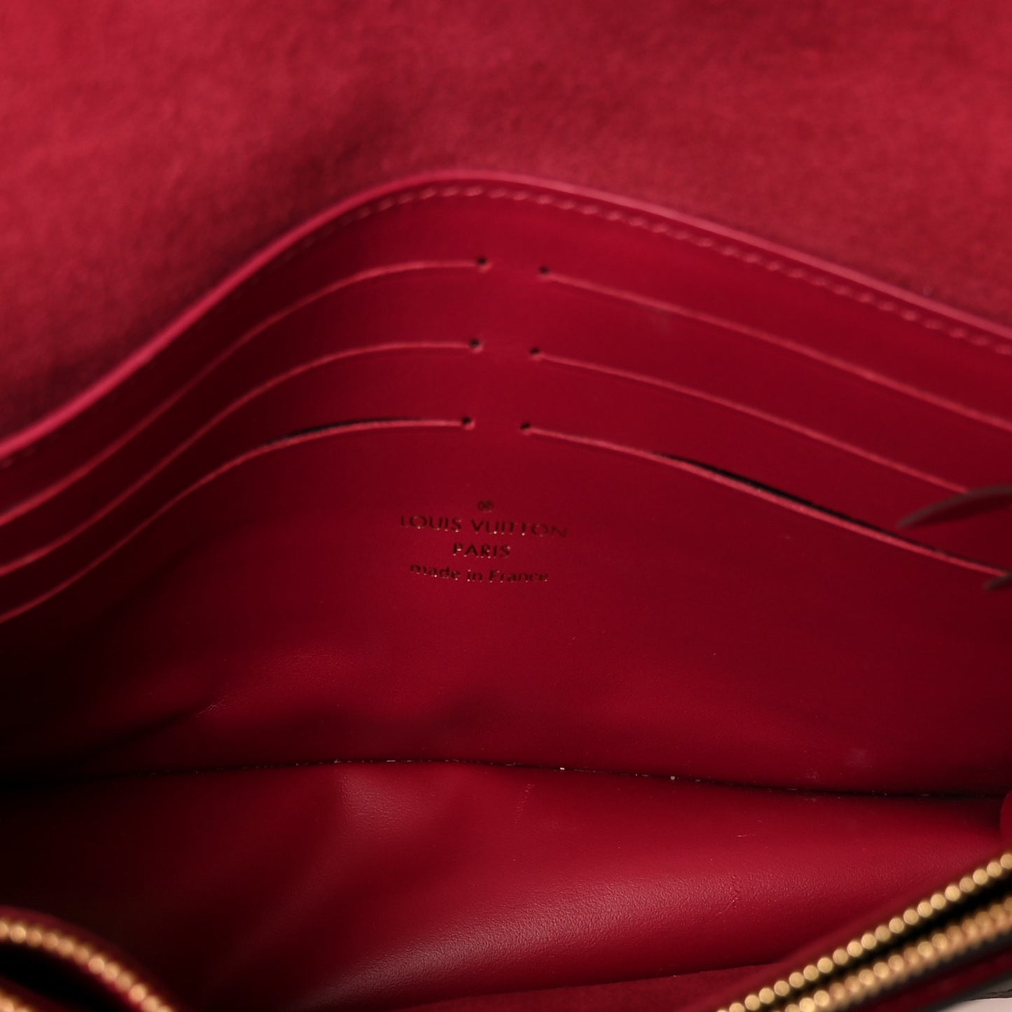 Monogram Flore Chain Wallet Fuchsia