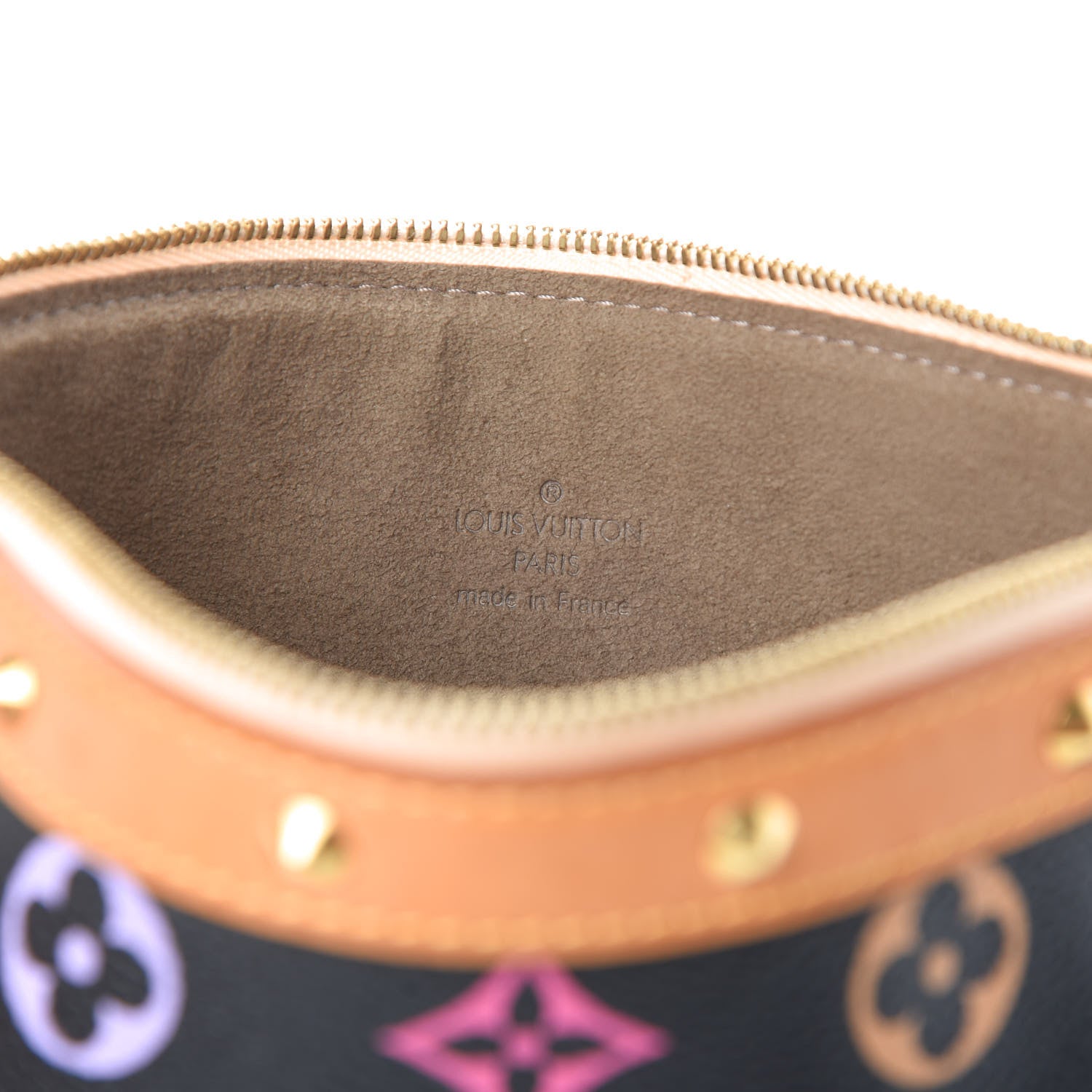 Louis Vuitton Monogram Multicolor Pochette Accessories Black 6 of 7