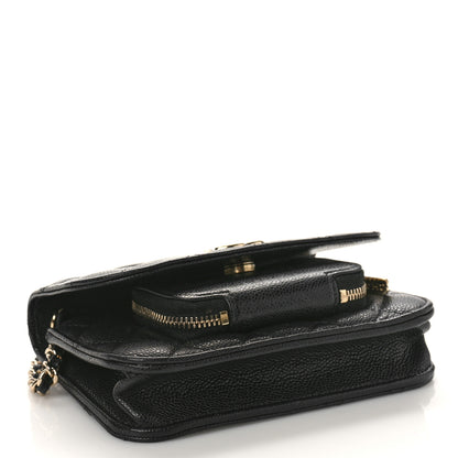Chanel Caviar Quilted Business Affinity Clutch With Chain Black 4 of 10