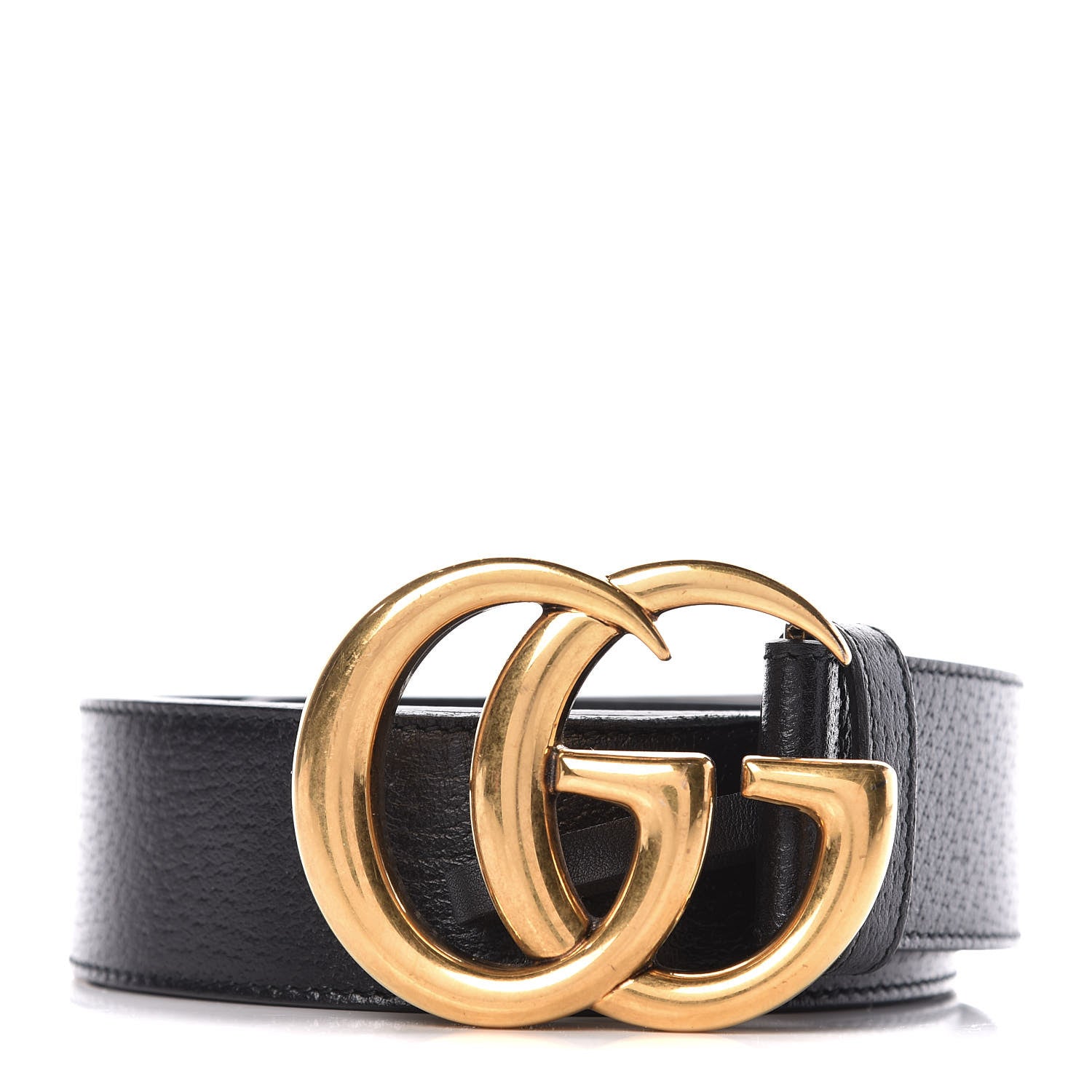 Gucci Textured Calfskin Double G 40mm Belt 90 36 Black 1 of 7