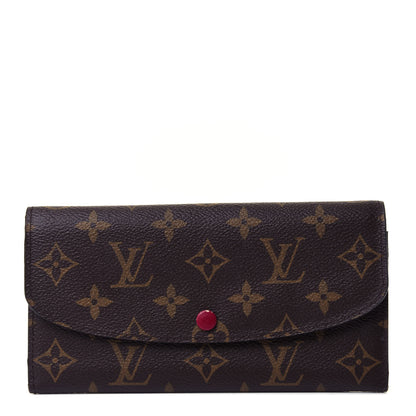 Louis Vuitton Monogram Emilie Wallet Fuchsia 1 of 4