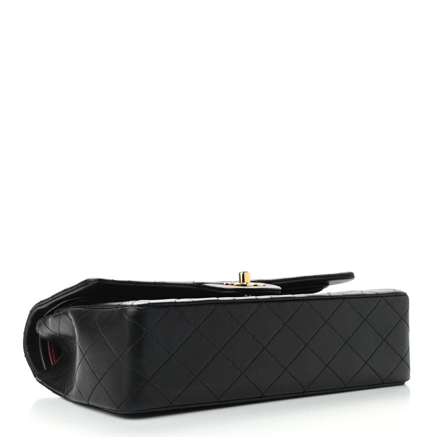 Chanel Lambskin Quilted Medium Double Flap Black 4 of 12